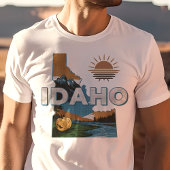 T-shirt Retro Voyage Iconic Idaho Graphisme