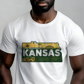 T-shirt Retro Voyage Iconic Kansas Graphic