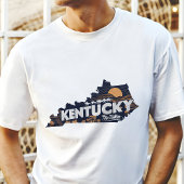 T-shirt Retro Voyage Iconic Kentucky Graphic