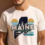 T-shirt Retro Voyage Iconic Maine Graphic<br><div class="desc">Célébrez l'état de Pine Tree avec ce T-shirt rétro Voyage Iconique Maine Graphic. Doté d'un design d'inspiration vintage qui saisit la beauté robuste et le charme unique du Maine, ce maillot est parfait pour les voyageurs comme pour les résidents. Fabriqué avec des matériaux de haute qualité pour un ajustement confortable,...</div>