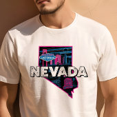 T-shirt Retro Voyage Iconic Nevada Graphic