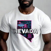 T-shirt Retro Voyage Iconic Nevada Graphic