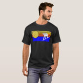 T-shirt Retro wakeboarder sunset wakeboarding wakeboard (Devant entier)