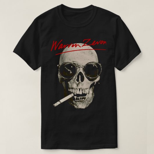 T-shirt Rétro Warren Art Zevon Awesome Pour Le Ventilateur (Design devant)