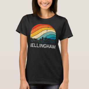 T-shirt Retro Washington Bellingham Skyline Vintage Urban