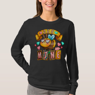 T-shirt Retro Western Bee Mine Drôle Saint Valentin Coeur