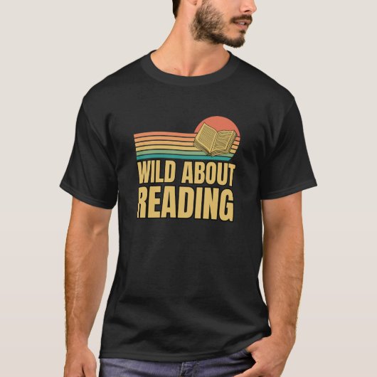 T-shirt Retro Wild À Propos De La Lecture Enseignant Retou (Devant)