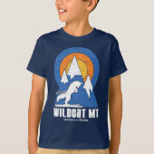 T-shirt Retro Wildcat Mountain Ski White Fox (Devant)