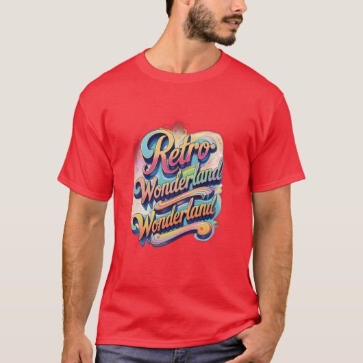 T-shirt Retro Wonderland (Devant)