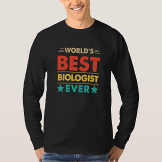 T-shirt Retro World's Best Biologist Ever  