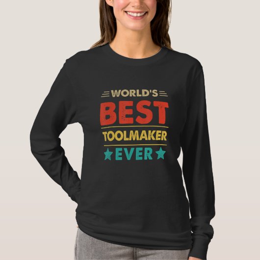 T-shirt Retro World's Best Toolmaker Ever (Devant)