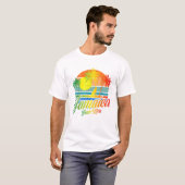 T-shirt Retro Yeah Mon Jamaica Summer (Devant entier)