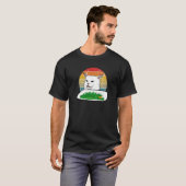 T-shirt Retro Yelling Confused Cat Internet Mème Vegan Kit (Devant entier)