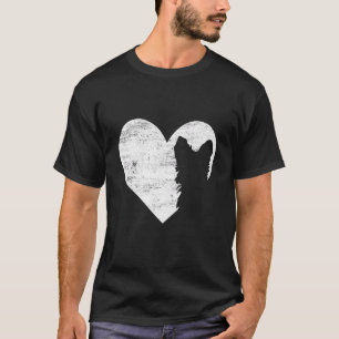 T-shirt Retro Yorkshire Terrier Chien Coeur Saint Valentin