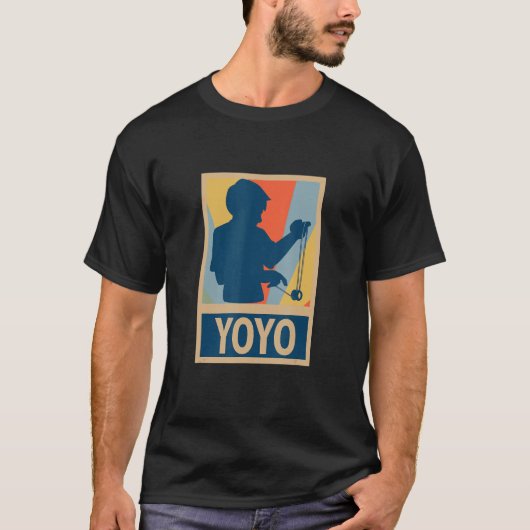 T-shirt Retro Yoyo Yoyo Jeu de jouets Pastime YOYO (Devant)