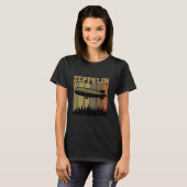 T-shirt Retro Zeppelin 70s 80s Dirigible Airship Zepelin Z (Devant entier)