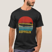 T-shirt Rétro Zeppelin Blimp Dirigible les années 70 3 (Devant)