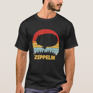 T-shirt Rétro Zeppelin Dirigible Blimp Airship les années