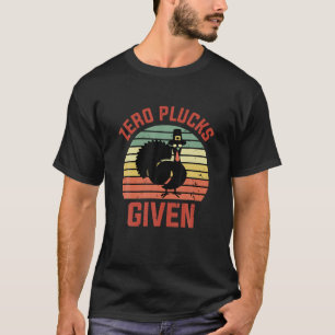 T-shirt Retro Zero Plucks Donné Turquie Pilgrim Drôle Merc