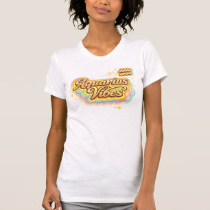 T-shirt Rétro Zodiaque Vibes du Verseau   Astrolog