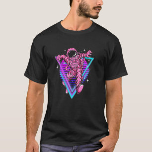 T-shirt Rétroonde de synthèse de vague de vapeur spatiale