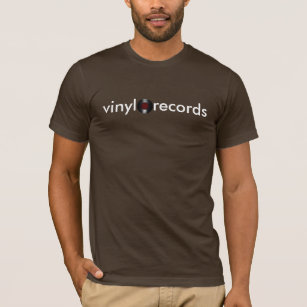 T-shirt rétros disques vinyle de LP de musique