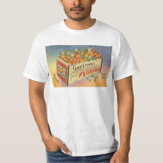T-shirt Rétros oranges vintages de la Floride