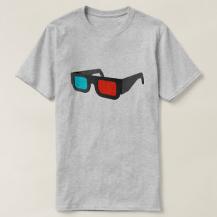 T-shirt Rétros verres 3D graphiques