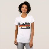 T-shirt RetroSunsetBeach (Devant entier)