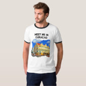 T-shirt Retrouvez-moi à Curaçao (Devant entier)