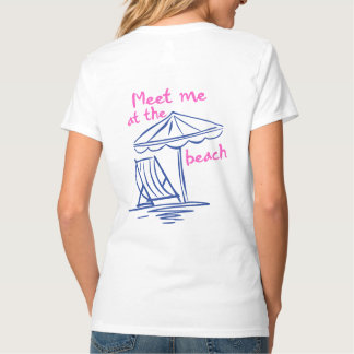 T-shirt Retrouvez-Moi À La Plage Ambiance Estivale