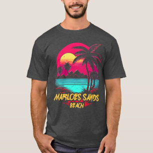 T-shirt Retrowave Beach Marloes Sands Beach
