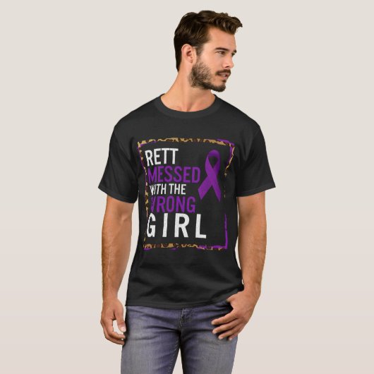 T-shirt Rett Messed Avec La Mauvaise Fille, Rett Syndrome (Devant entier)