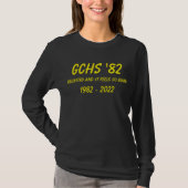 T-shirt réunifié wms noir long slv (Devant)