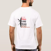 T-shirt Réunion 2012 de lance à l'OK de filon-couche de pi (Dos)