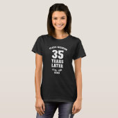 T-shirt Réunion de classe 35 ans plus tard 35e fête Nerd (Devant entier)