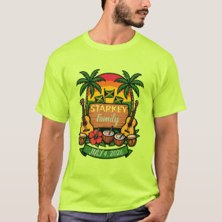 T-shirt Réunion de famille ambiance jamaïcaine
