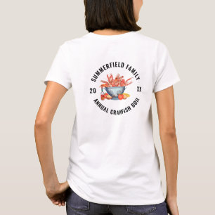 T-shirt Réunion de famille avec fruits de mer bouillis d'é