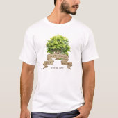 T-shirt Réunion de famille de l'aquarelle rustique (Devant)