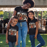 T-shirt Réunion de famille de photos personnalisée<br><div class="desc">Montrez votre fierté familiale dans le style lors de votre prochaine réunion ou réunion avec nos t-shirts personnalisés. Customisez-les avec une photo de famille chère et sélectionnez votre propre texte. Pas seulement des t-shirts ordinaires, ce sont des souvenirs que vous pouvez porter. Parfait pour rendre les moments en famille encore...</div>