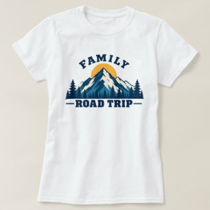 T-shirt Réunion de famille féminine en road trip