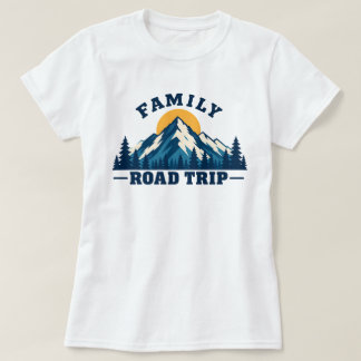 T-shirt Réunion de famille féminine en road trip