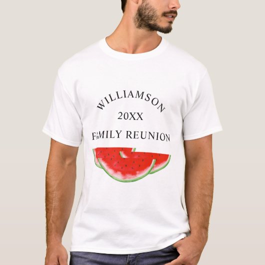 T-shirt Réunion de famille Pastèque (Devant)