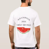 T-shirt Réunion de famille Pastèque (Dos)
