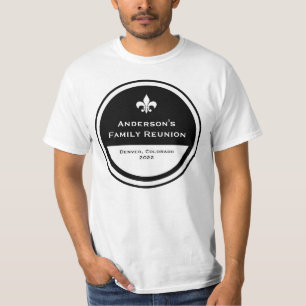 T-shirt réunion de famille personnalisée fleur de lis