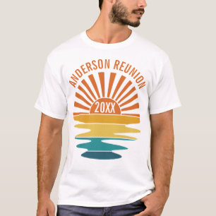 T-shirt Réunion de famille personnalisée sur coucher de so