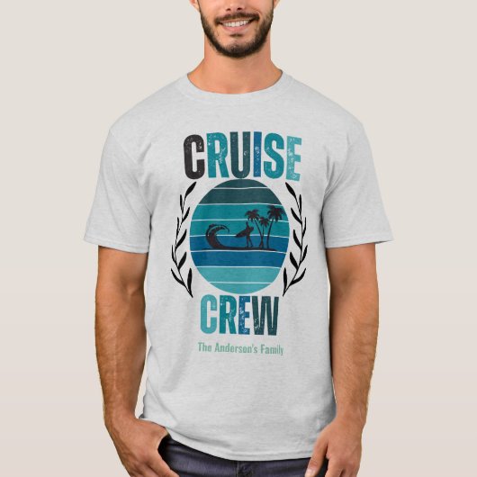 T-shirt Réunion de famille sur mesure de l'équipage de cro (Devant)