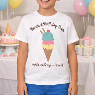 T-shirt Réunion de glace pour l'anniversaire le plus doux