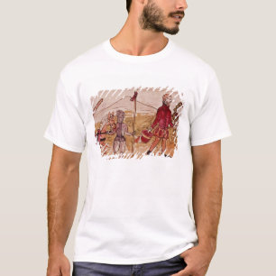 T-shirt Réunion de Hernando Cortes et de Montezuma
