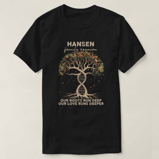 T-shirt Réunion de la famille Hansen (Design devant)